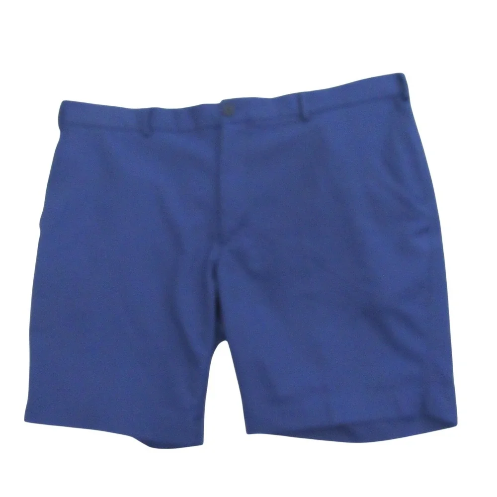 Hart Schaffner‎ Marx Mens Golf Shorts 42 x 9 Blue Performance Flat Front